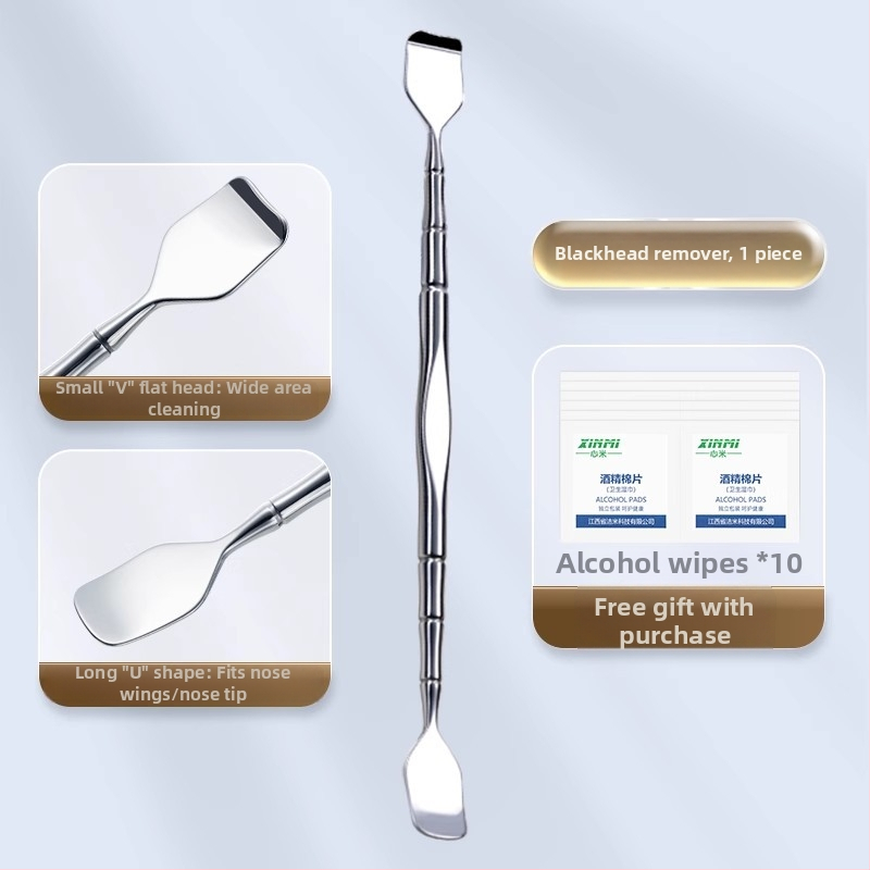 Niliya nerūdijančio plieno rankinis juodųjų inkštirų šalinimo įrankis nosies porų valymui ir plaukų folikulų priežiūrai