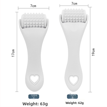Silikoninis veido masažo volelis, rankinis, be elektros, su nuimamuoju voleliu, skirtas veido masažai ir pakėlimui