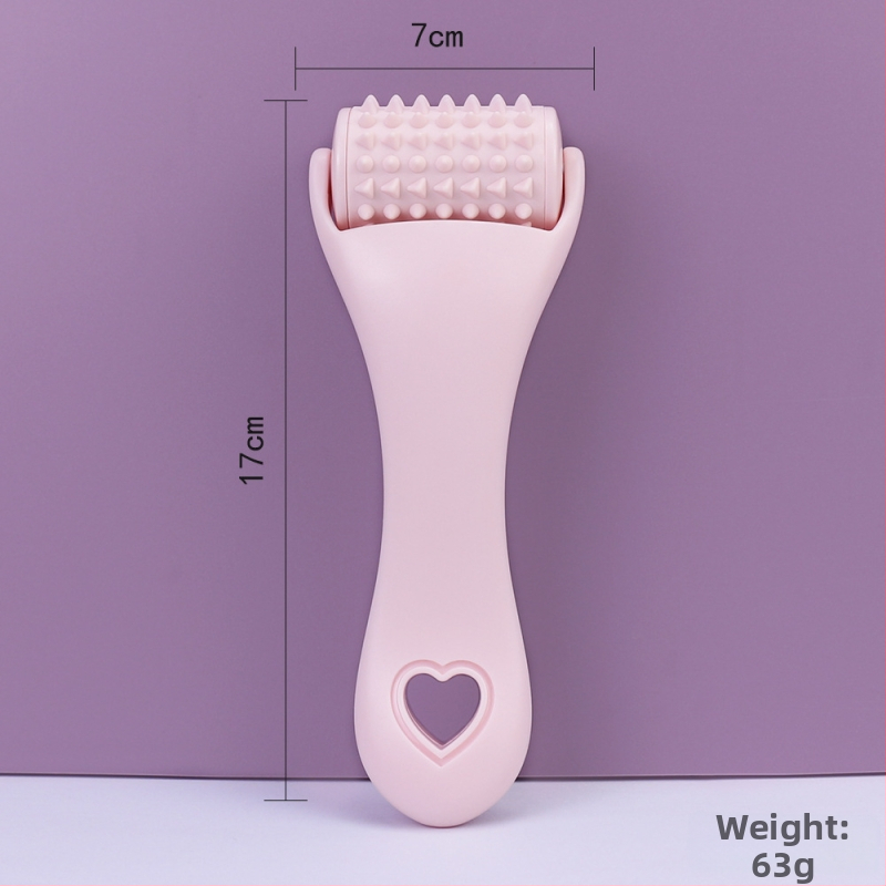 Silikoninis veido masažo volelis, rankinis, be elektros, su nuimamuoju voleliu, skirtas veido masažai ir pakėlimui