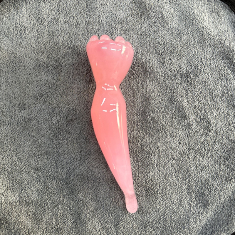 Pontmasszázs bot méhviasz anyagból, arcápolásra, logóval.