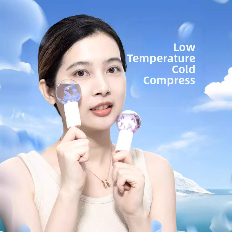 Nilya Skaistumkopšanas ierīce: Ice Wave Ball un Beauty Ice Hammer – manuāls sejas un acu masāžas instruments ar negatīviem joniem, bez elektrības, izcelsme Guangzhou, derīguma termiņš 3 gadi