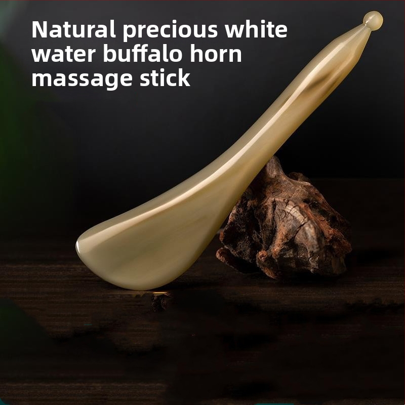 Gua Sha tábla bivaly szarvból, 6 mm vastagság, Zhuo Chen, 48 darabos készlet