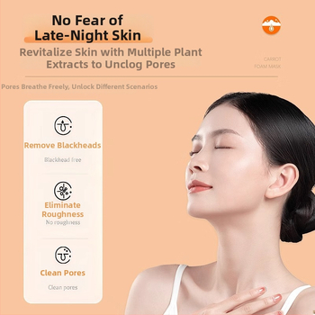 BUV Molio kaukė su morkų komponentu – Riebalų reguliavimas, Juodųjų spuogų šalinimas, Porų sutraukimas, Giliai valantis