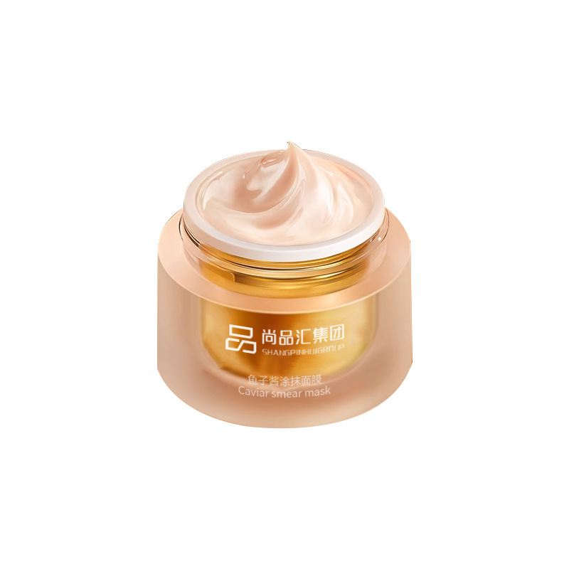 Prisitaikoma kavijų kaukė hidratacijai ir tonuso stiprinimui, pagerina odos išvaizdą ir lygina smulkias raukšles (naktinė kaukė be plovimo, 10 g, galiojimo laikas 3 metai)