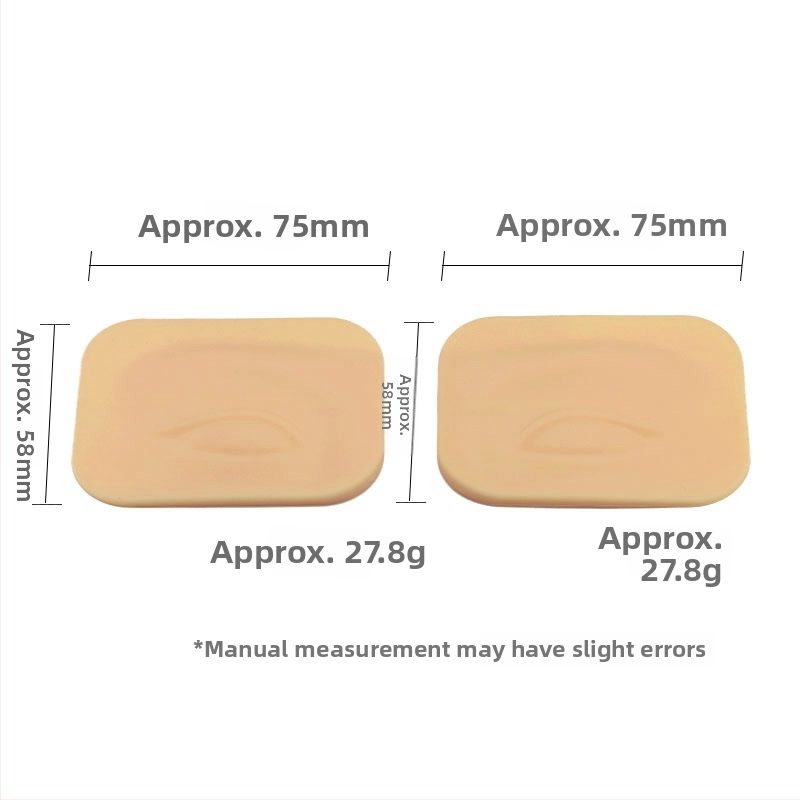 Silikoninė praktinė oda 3D antakių ir vokų tatuiravimo moduliams, universaliai naudojimui, 30 g