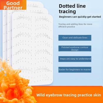 Praktinė oda antakių tatuiravimui, minkšta silikono tekstūra, pradedantiesiems. Importas: Ne; Tinka universaliam naudojimui.