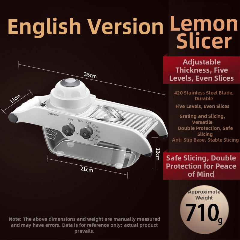 Daugiafunkcinė daržovių pjaustyklė — ABS+420 plienas, prekės ženklas AKL, logotipo spauda įmanoma, pritaikymas, šiuolaikiškas minimalistinis stilius