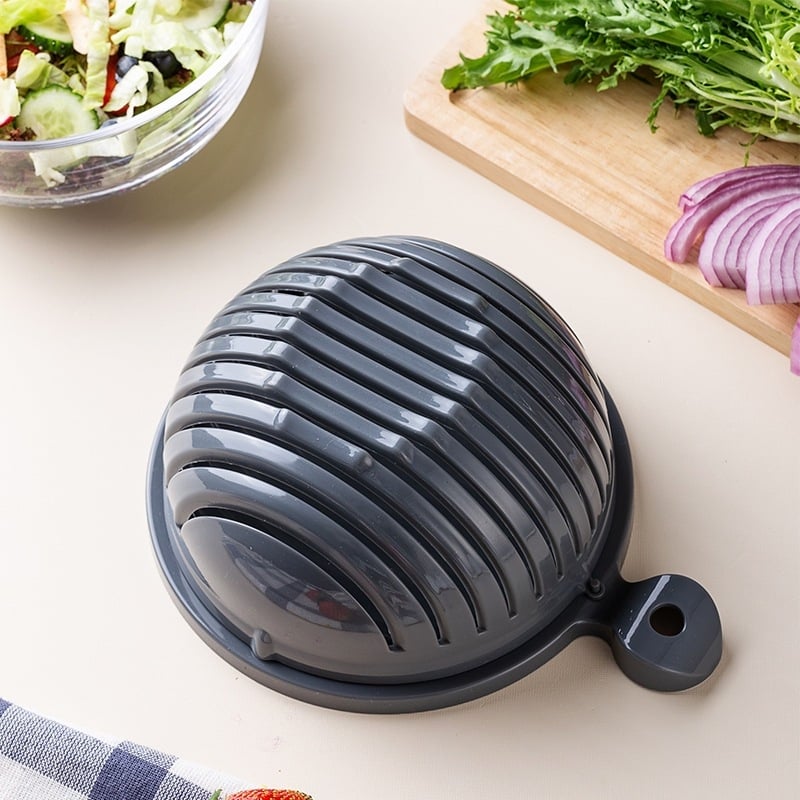 Daugiafunkcinis daržovių pjaustytuvas su pjaustymo dubeniu | Medžiaga: PP | Individualizuotas apdorojimas | Logotipo spauda