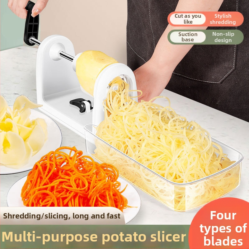 AKL Daugiafunkcinis rankinis tarkavimo įrankis bulvėms ir daržovėms – korpusas ABS/PS/TPR, 420J2 plieno ašmenys