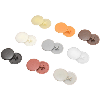 Dekoratyvinis dangtelis baldų jungčiai, trijų į vieną, ekscentrinis dangtelis, plastikas, 3D spausdinimas, modelis cz-001