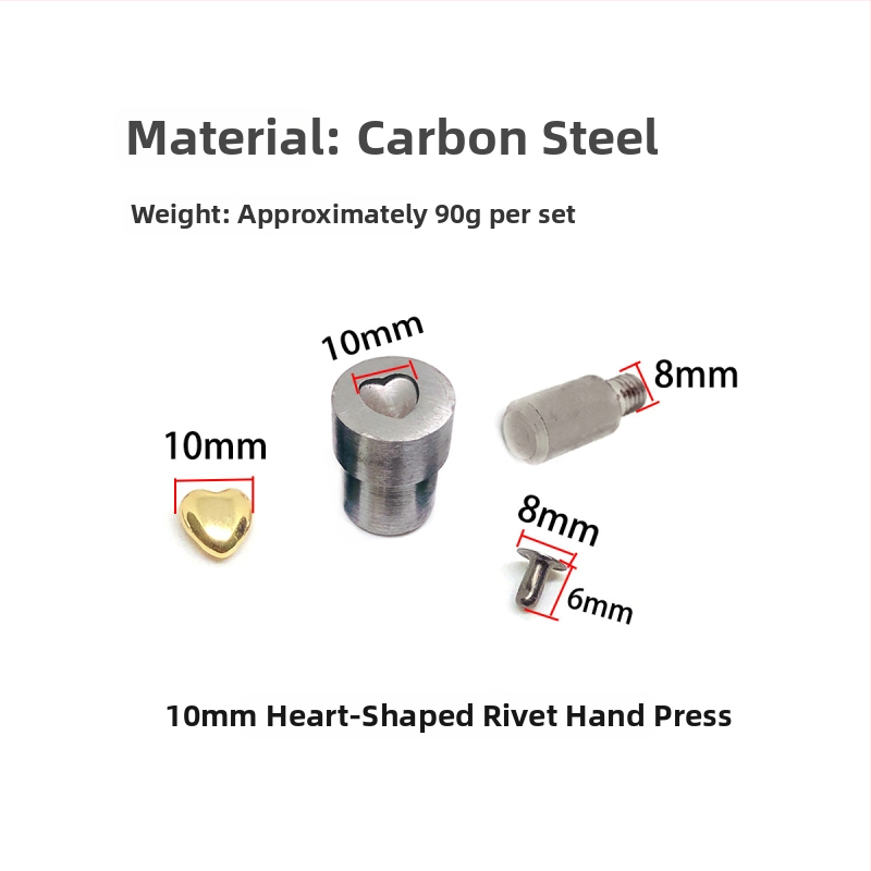 Südamekujuline pressvorm nahale – DIY, sobib jalatsitele, mütsidele, rihmadele, kottidele ja riietele