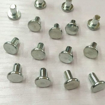 Nita, galvanizuota, su plokščią galva, iš anglies plieno, GB/T 109-1986, Zheng Wei hardware