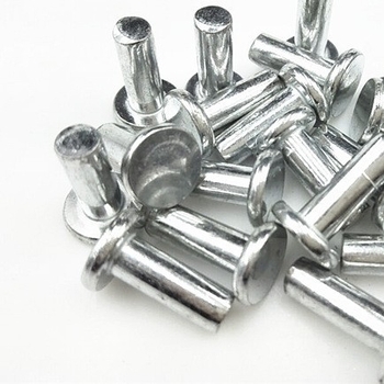 Nita, galvanizuota, su plokščią galva, iš anglies plieno, GB/T 109-1986, Zheng Wei hardware