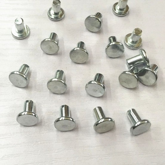 Nita, galvanizuota, su plokščią galva, iš anglies plieno, GB/T 109-1986, Zheng Wei hardware