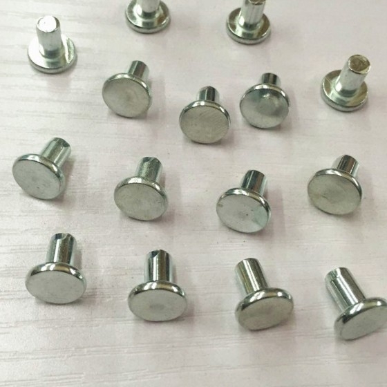 Nita, galvanizuota, su plokščią galva, iš anglies plieno, GB/T 109-1986, Zheng Wei hardware