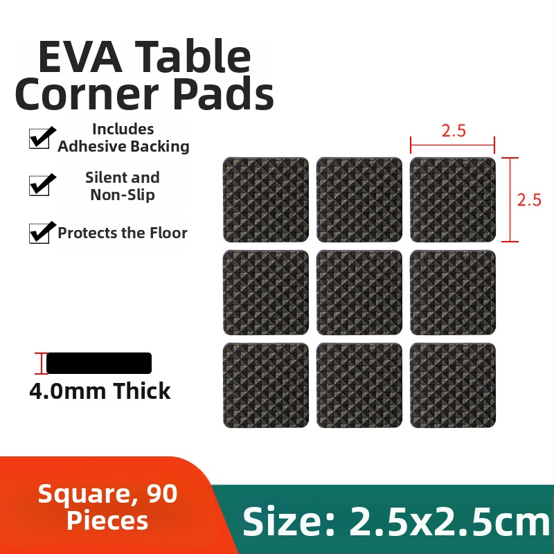 EVA putų lipnūs kilimėliai stalui ir kėdėms, anti-slip, sugeria šoką ir atsparūs dilimui