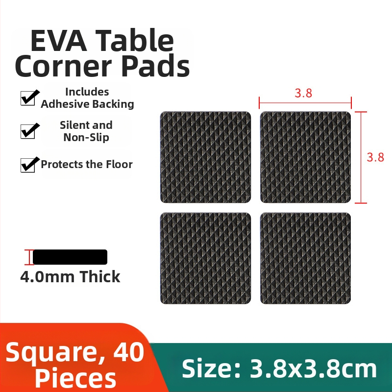 EVA putų lipnūs kilimėliai stalui ir kėdėms, anti-slip, sugeria šoką ir atsparūs dilimui