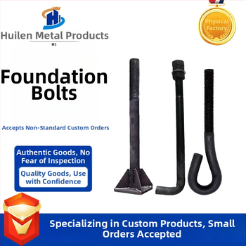 Huilin ankeriniai varžtai bokštiniam: formos 7 ir 9, L formos, M2416 įmontuojami varžtai; Q235 anglies plienas; stiprumas 12.9; tarptautinis standartas; klasė A