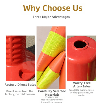 Hoiatustulp, PU elastne, isolatsioonipost, piirdelemendi lisavarustus, bränd Aolun