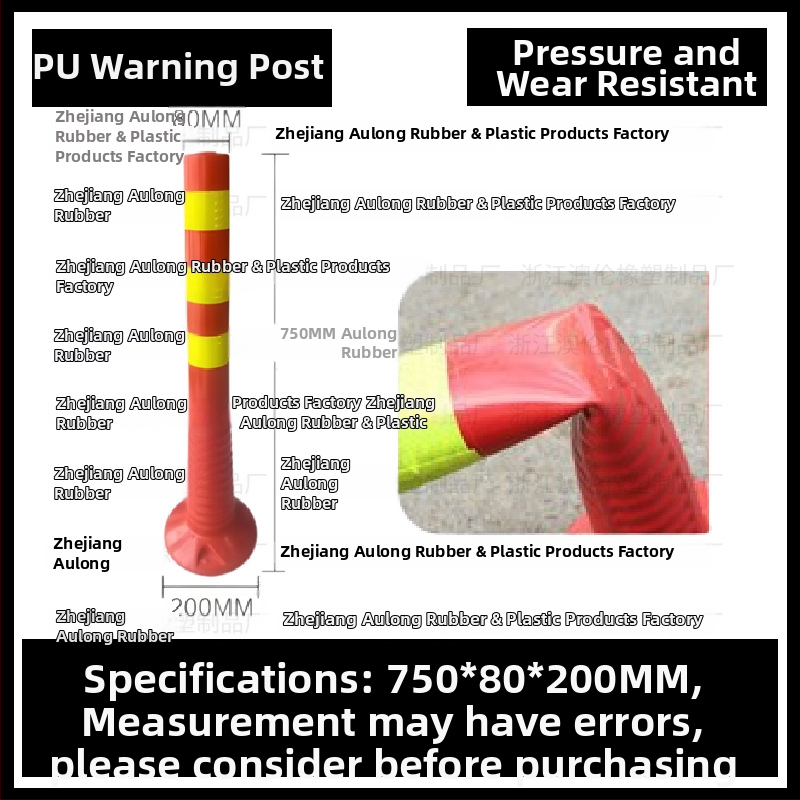 Hoiatustulp, PU elastne, isolatsioonipost, piirdelemendi lisavarustus, bränd Aolun