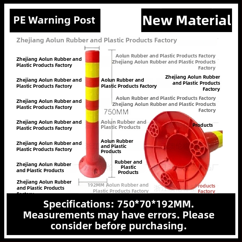 Hoiatustulp, PU elastne, isolatsioonipost, piirdelemendi lisavarustus, bränd Aolun