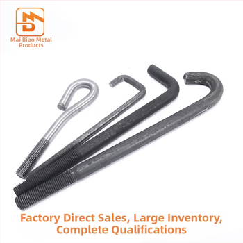 Ankerio sraigtas su L tipo suvirinimo plokštele, Q235 anglies plienas, atsparumo klasė 4.8, standarto JIS B1178-2009, klasė A