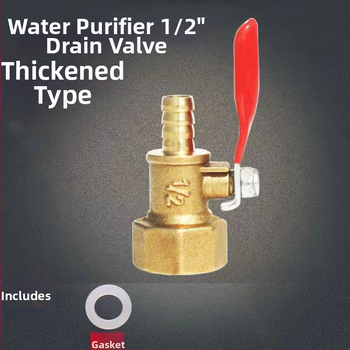 Vandens valymo įrenginio ištuštinimo vožtuvas, integruotas vario ir nerūdijančio plieno kubinis vožtuvas su srieginiu jungtimi, vieno sujungimo dizainas, atmosferinis slėgis, pritaikomas apdorojimas