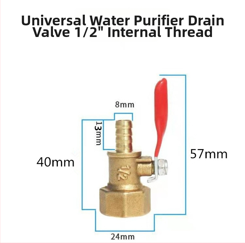 Vandens valymo įrenginio ištuštinimo vožtuvas, integruotas vario ir nerūdijančio plieno kubinis vožtuvas su srieginiu jungtimi, vieno sujungimo dizainas, atmosferinis slėgis, pritaikomas apdorojimas