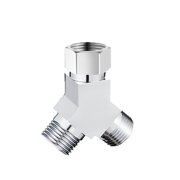 Пералня – тройнопътен воден клапан, 1 вход – 2 изхода, хромирана цинкова сплав, главен и страничен тръбопровод 4 точки