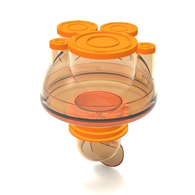 Кухненска уплътнителна запушалка за дренаж с триглав дизайн против миризма, ABS материал, модел 001, модерен минималистичен стил.