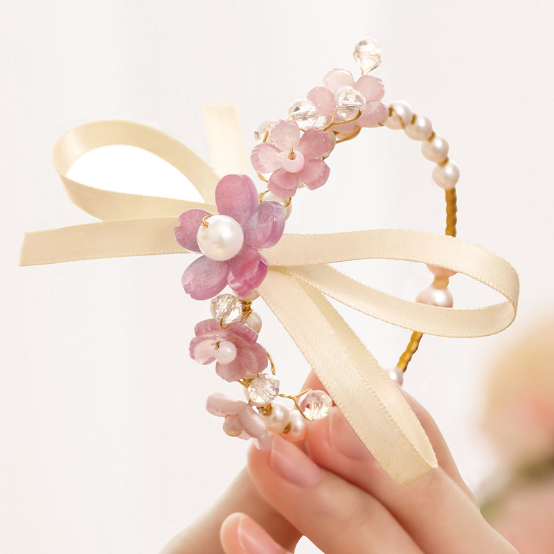 Družikų riešo gėlė vestuvėms – kinietiško stiliaus plastikas, Romantic Happy Events