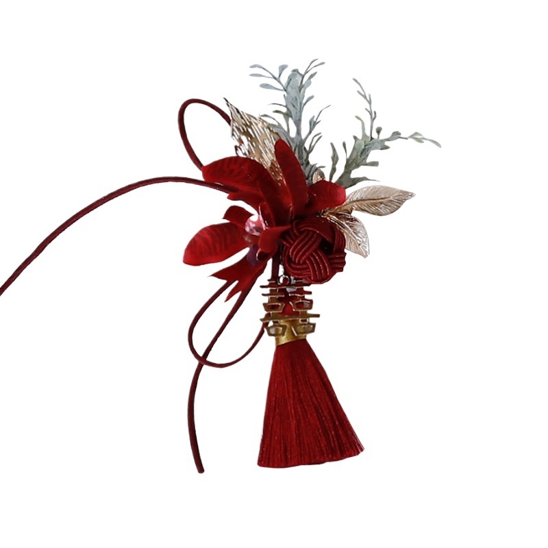 Kāzu corsage no zīda ziediem līgavai un līgavainim, plaukstas zieds par līgavai un vedējiem, dāvanu kastīte iekļauta