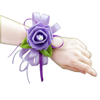 Korejas stilā plaukstas aproce ar ziediem kāzām – roku darīts, PE materiāls, pielāgojams, dāvana