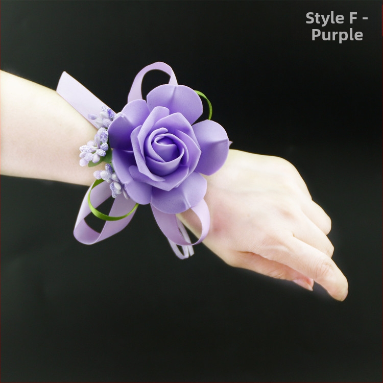 Korejas stilā plaukstas aproce ar ziediem kāzām – roku darīts, PE materiāls, pielāgojams, dāvana