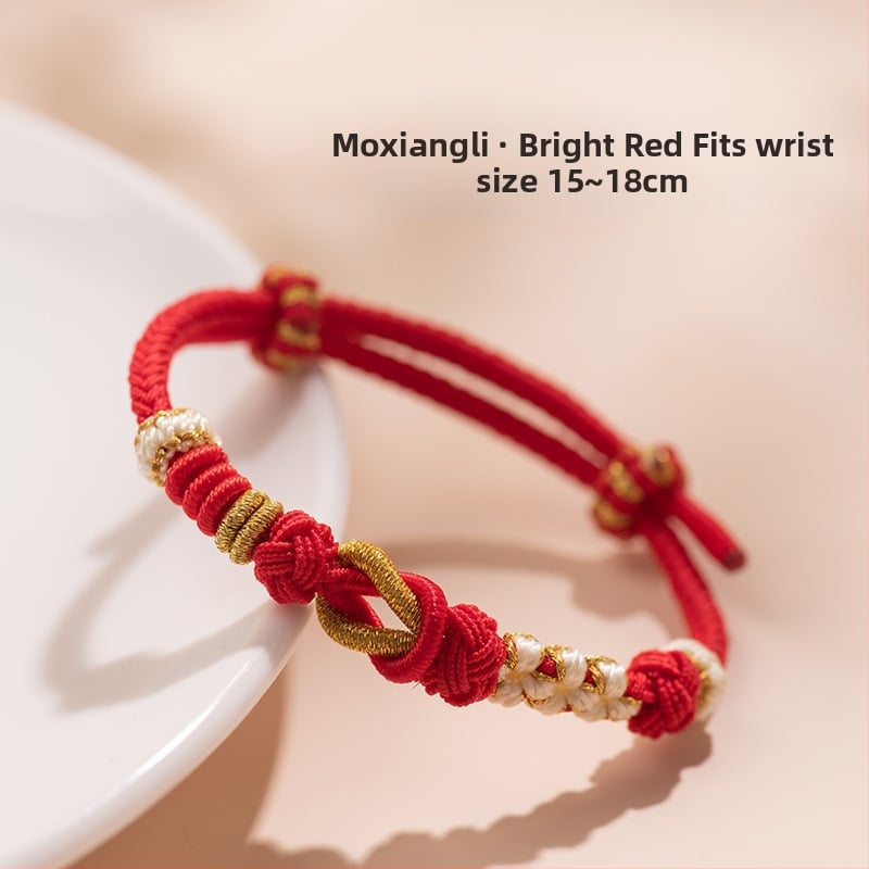 DIY pintinė apyrankė iš virvelės, kinų mados stilius, 2025 m. pavasaris, universalus