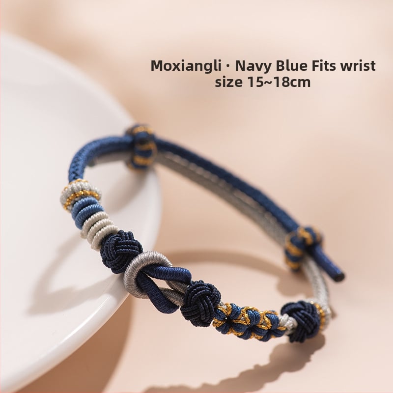 DIY pintinė apyrankė iš virvelės, kinų mados stilius, 2025 m. pavasaris, universalus