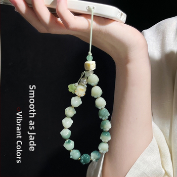 Bodhi Root apyrankė su mielu gyvūnų raštu ir raktų pakabuku — poliruotas, prekių ženklas Jinge, Rudens 2025 išleidimas