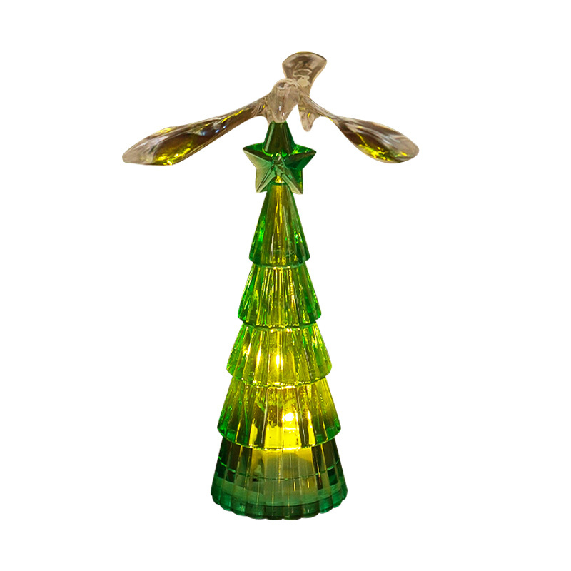 Pasăre de cristal pentru brad – veioza de noapte decorativă, din plastic; Brand: Three springs; Stil: Alt; Potrivit pentru Crăciun