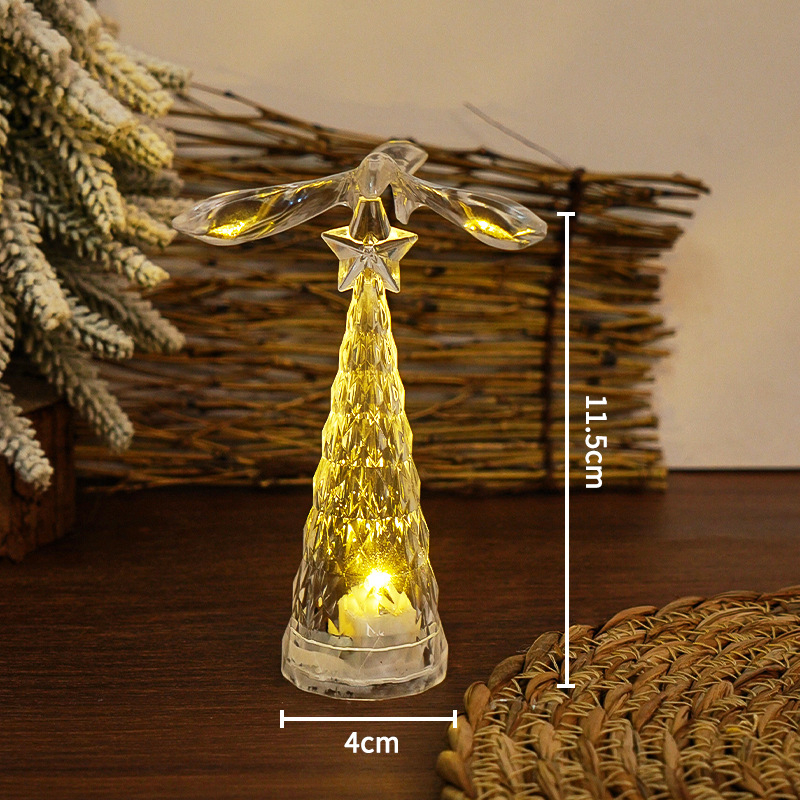 Pasăre de cristal pentru brad – veioza de noapte decorativă, din plastic; Brand: Three springs; Stil: Alt; Potrivit pentru Crăciun