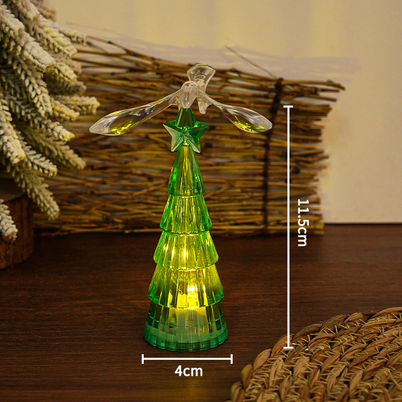 Pasăre de cristal pentru brad – veioza de noapte decorativă, din plastic; Brand: Three springs; Stil: Alt; Potrivit pentru Crăciun