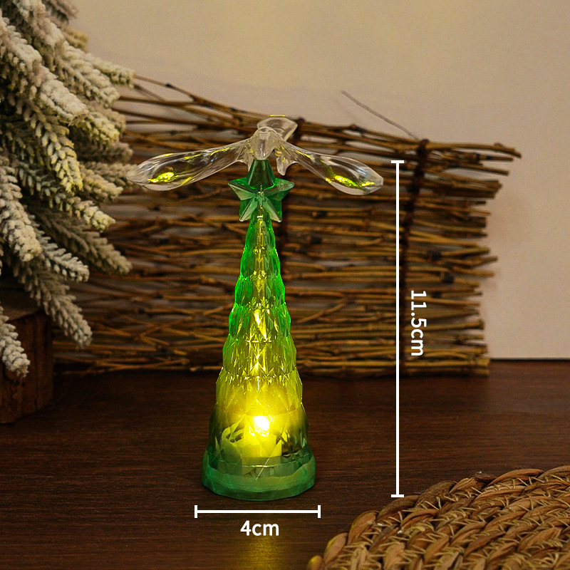 Pasăre de cristal pentru brad – veioza de noapte decorativă, din plastic; Brand: Three springs; Stil: Alt; Potrivit pentru Crăciun