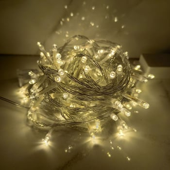 Božićne LED lampice na bakrenoj žici, vanjske vodootporne, 100 LED, opcija baterijske kutije ili utičnice