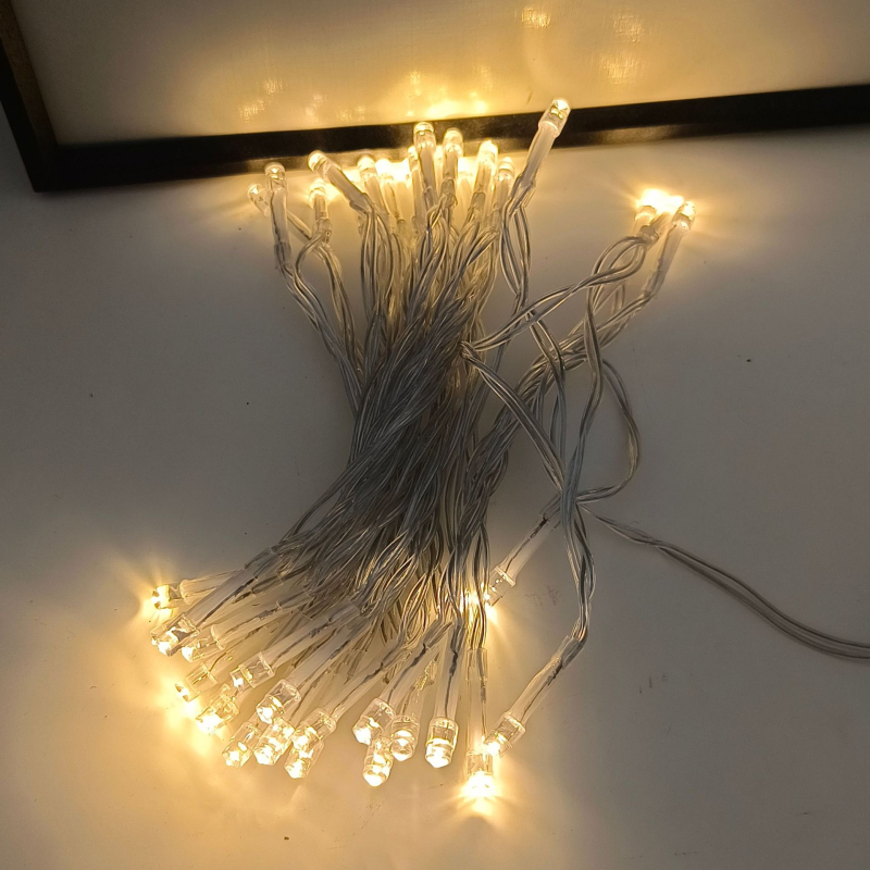 Božićne LED lampice na bakrenoj žici, vanjske vodootporne, 100 LED, opcija baterijske kutije ili utičnice