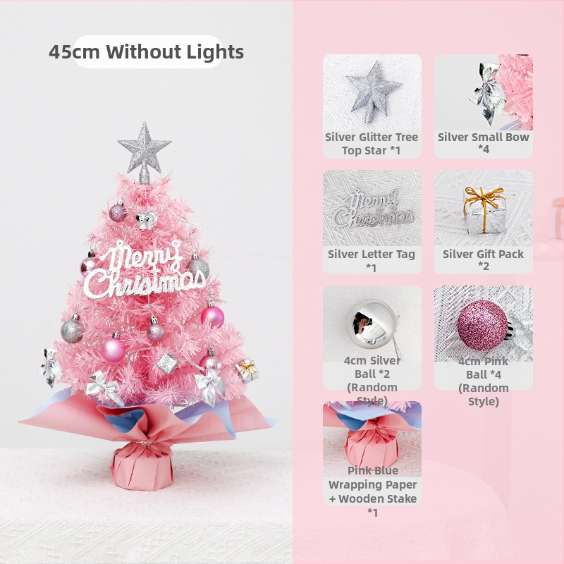 Mini Kalėdų eglutės rinkinys su šilkiniais žiedais, Prekės ženklas Fupo, Kalėdiniai papuošalai