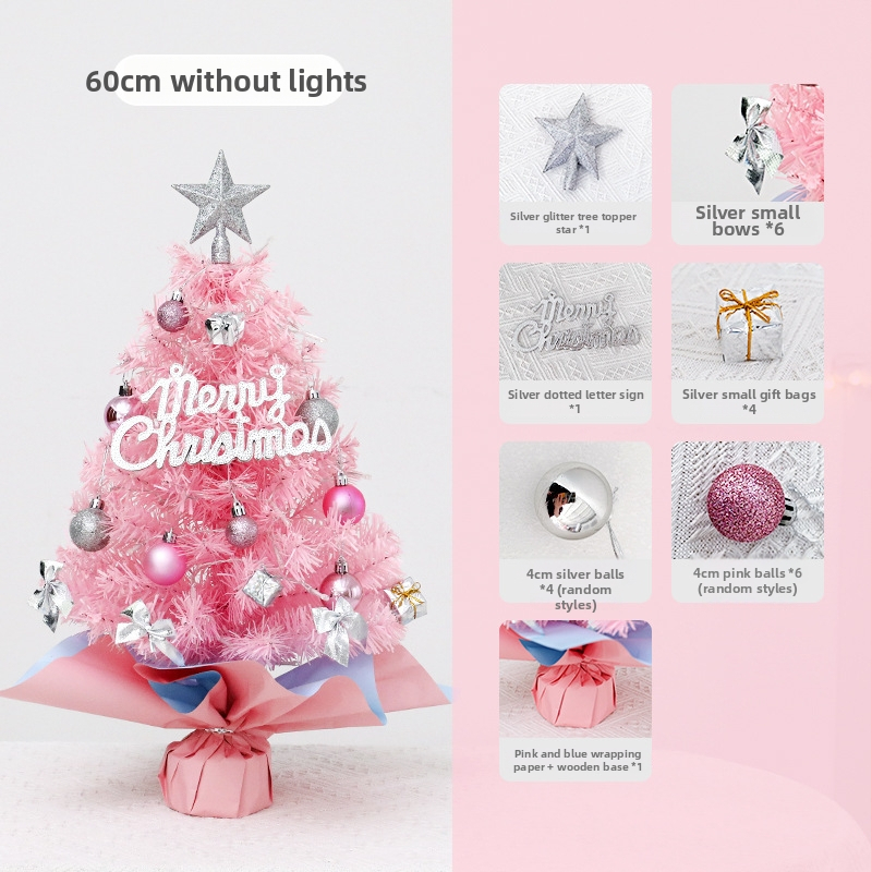 Mini Kalėdų eglutės rinkinys su šilkiniais žiedais, Prekės ženklas Fupo, Kalėdiniai papuošalai