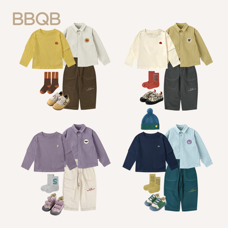 Dječja košulja s reverom, 100% pamuk, dugi rukav, unisex, proljeće i jesen