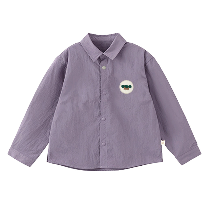 Dječja košulja s reverom, 100% pamuk, dugi rukav, unisex, proljeće i jesen