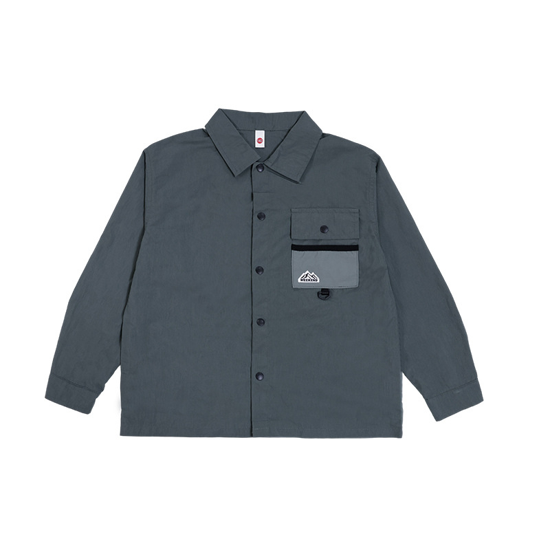 Dječja košulja s reverom, pamuk materijal, dugi rukavi, brzo-sušeći vanjski dio, jesen 2025