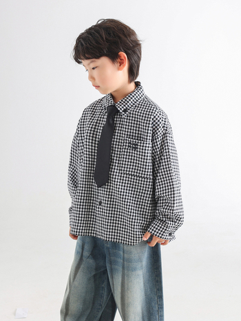 Dječja košulja s dugim rukavima, korejskog stila, 100% pamuk, meka obrada, za djecu od 3 do 8 godina