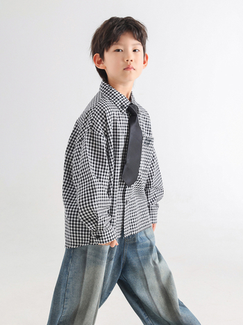 Dječja košulja s dugim rukavima, korejskog stila, 100% pamuk, meka obrada, za djecu od 3 do 8 godina